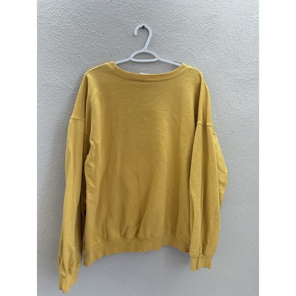 Disney Womens Sweatshirt Size 3XL Graphic Winnie the Pooh Yellow Crewneck - Picture 7 of 11